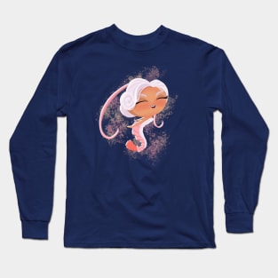 Chibi shrimp mermaid Long Sleeve T-Shirt